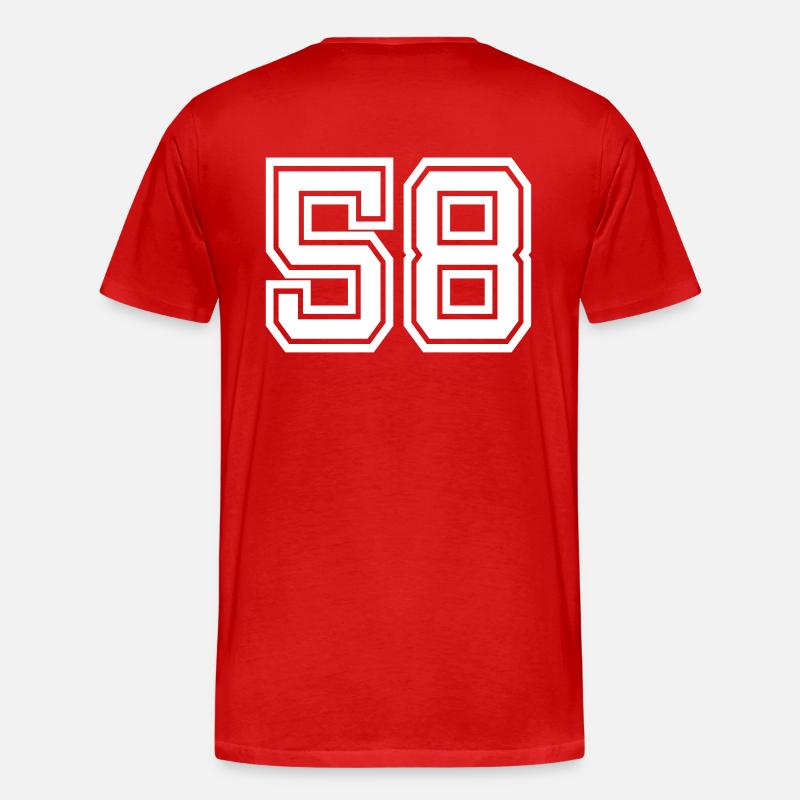 58 - Männer Premium Bio T-Shirt - Rot