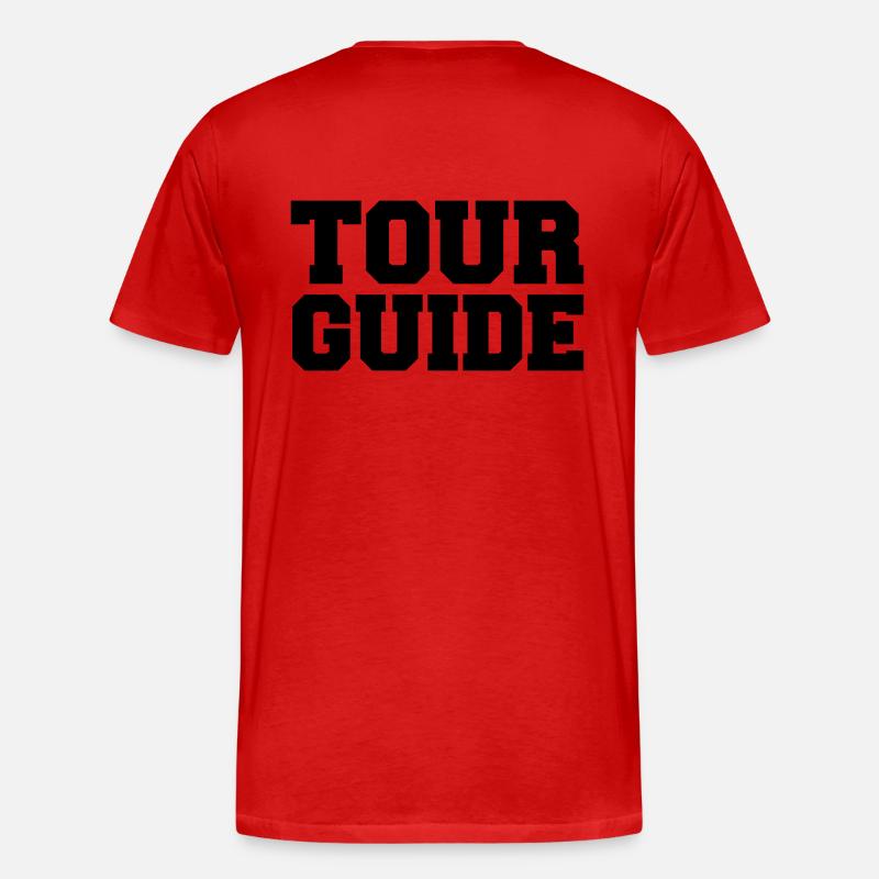 tour-guide - Männer Premium Bio T-Shirt - Rot