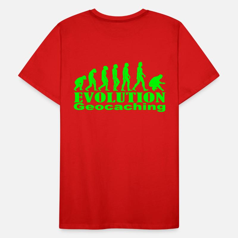 Evolution Geocaching Männer Premium Bio T-Shirt