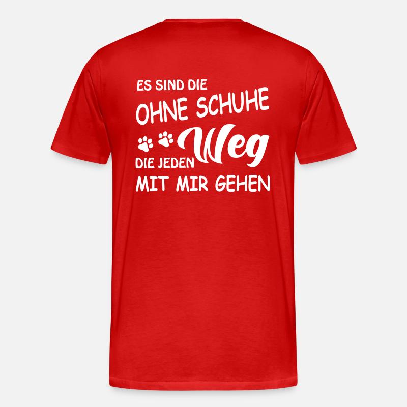 Treuer Begleiter - Hunde - Männer Premium Bio T-Shirt - Rot