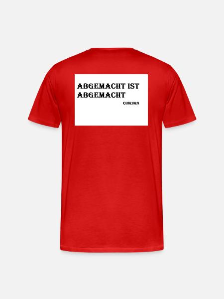 Chirurg - Männer Premium Bio T-Shirt - Rot
