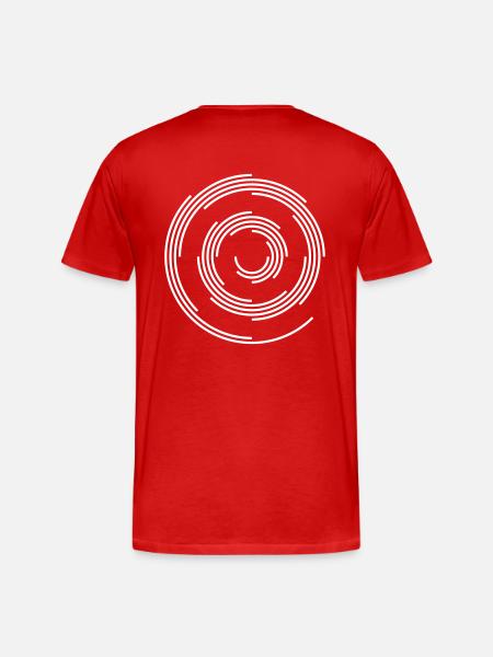 spiral tekno 23 - Männer Premium Bio T-Shirt - Rot