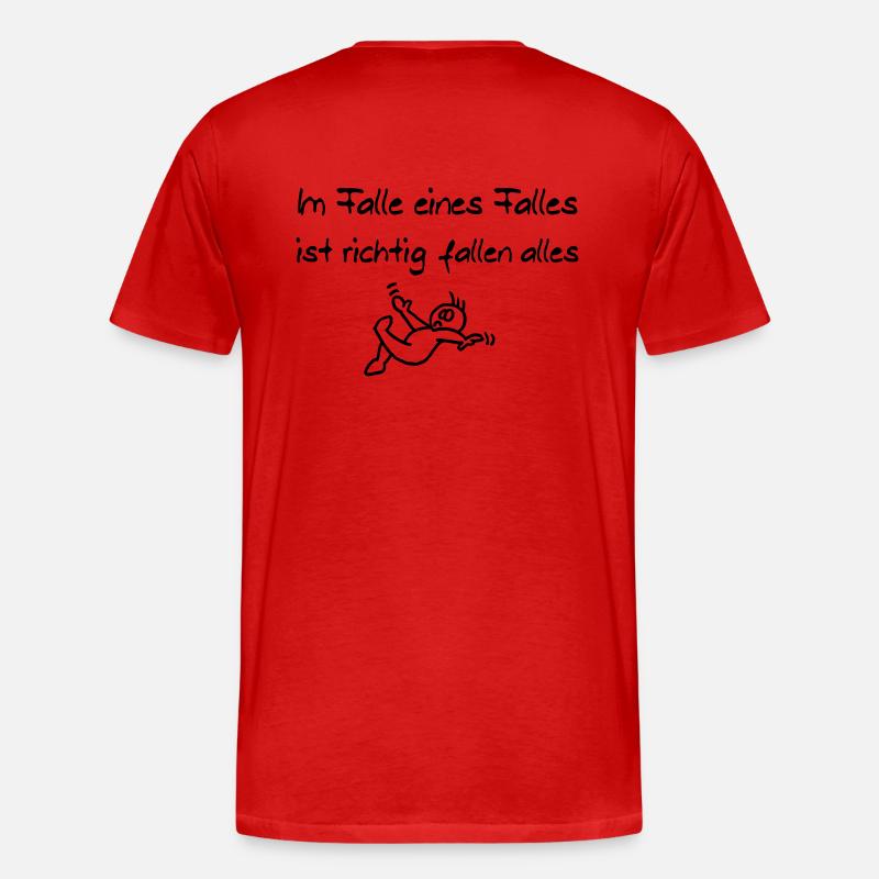 Im Falle eines Falles - Männer Premium Bio T-Shirt - Rot