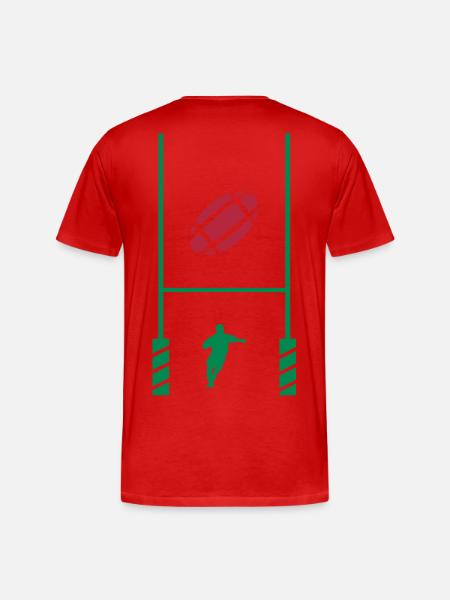 essai rugby 2 - Men's Premium Organic T-Shirt - red