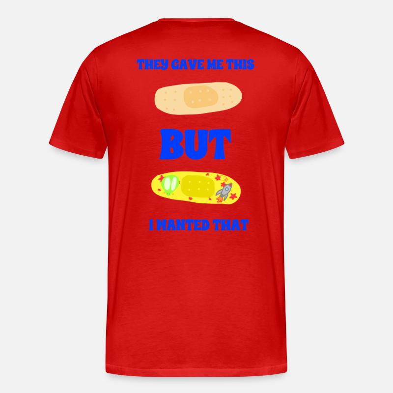 Klassisches Dressing oder Space Dressing - Männer Premium Bio T-Shirt - Rot