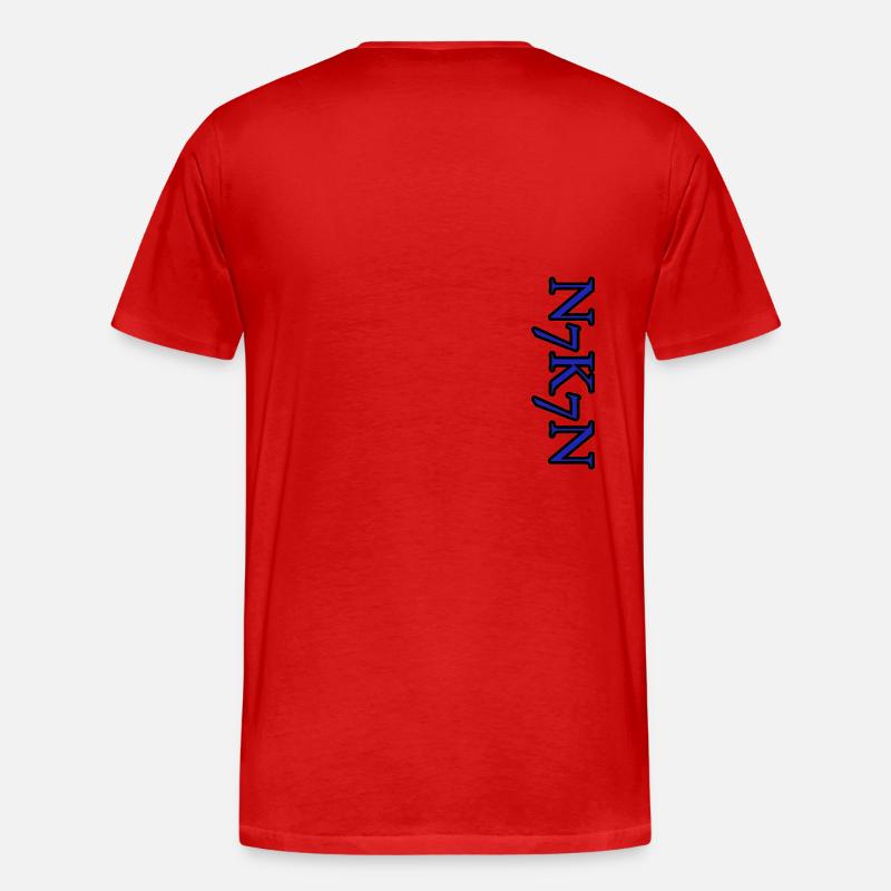 n7k7n - Männer Premium Bio T-Shirt - Rot