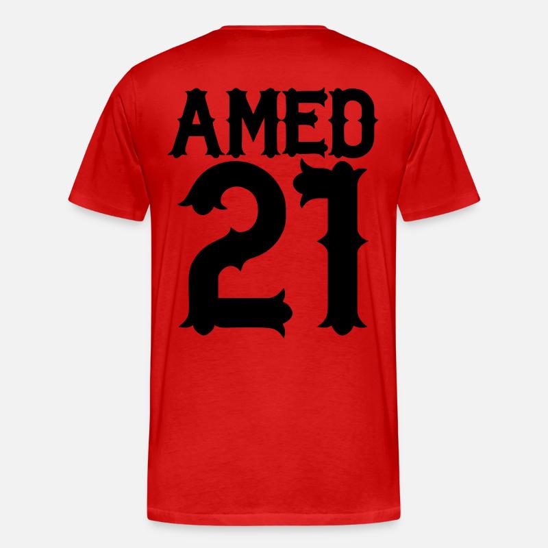 Amed - Männer Premium Bio T-Shirt - Rot