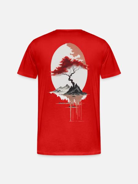 Asian island - Men's Premium Organic T-Shirt - red