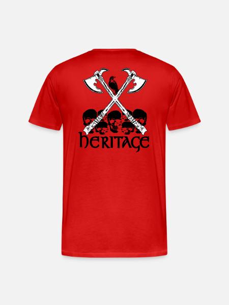 Wikinger-Erbe - Männer Premium Bio T-Shirt - Rot
