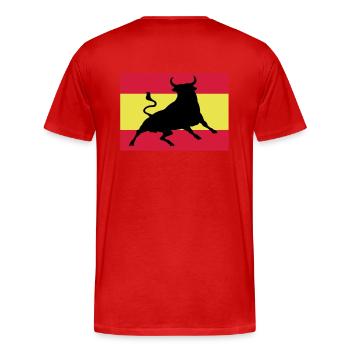 viva españa - T-shirt bio Premium Homme - rouge - Dos - Damien (186cm)