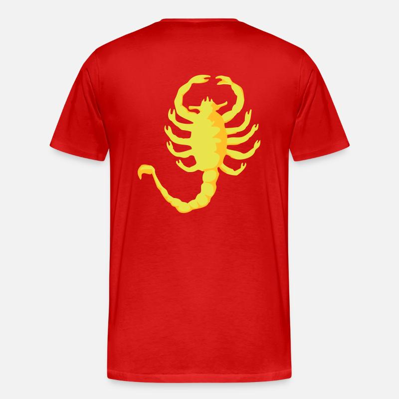 Skorpion Drive - Männer Premium Bio T-Shirt - Rot