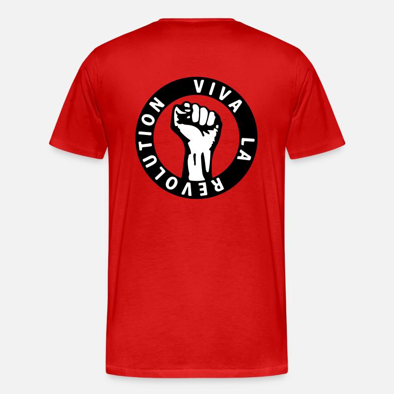 Viva La Revolution - Männer Premium Bio T-Shirt - Rot