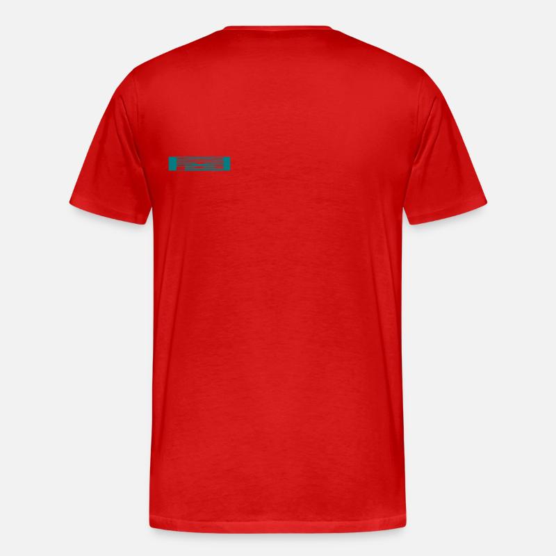 TECHNO - Männer Premium Bio T-Shirt - Rot