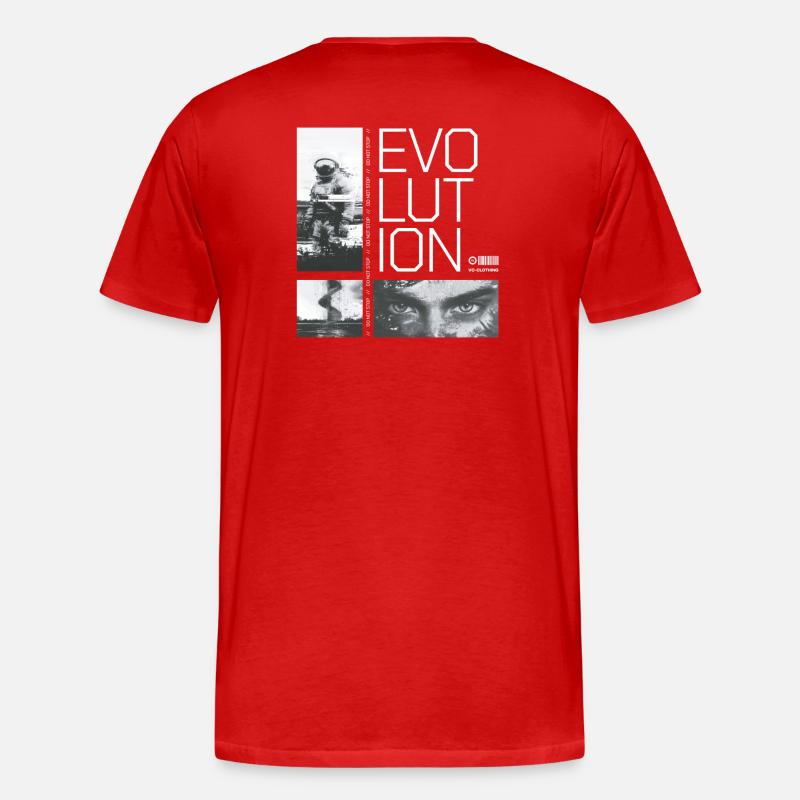 Evolution - do not stop - Men's Premium Organic T-Shirt - red