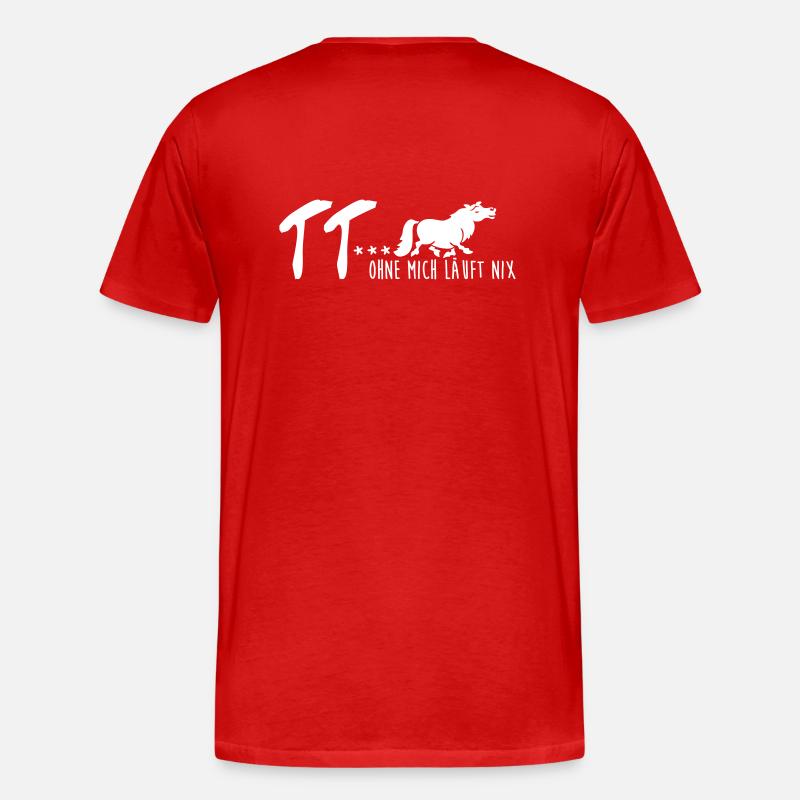Turniertrottel - Männer Premium Bio T-Shirt - Rot