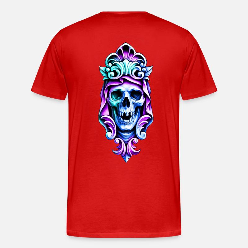 skullptur - Männer Premium Bio T-Shirt - Rot