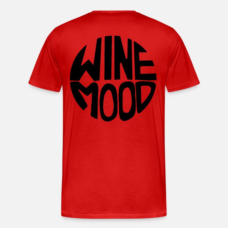 Wine Mood - Männer Premium Bio T-Shirt - Rot