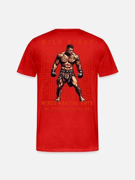 MMA - Men's Premium Organic T-Shirt - red