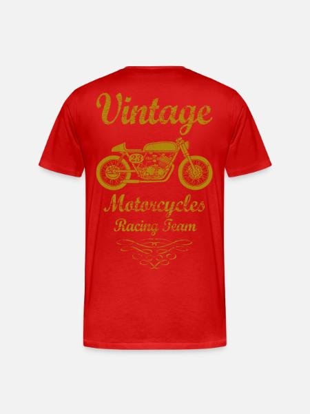 motorcycles racing team 02 - Men's Premium Organic T-Shirt - red