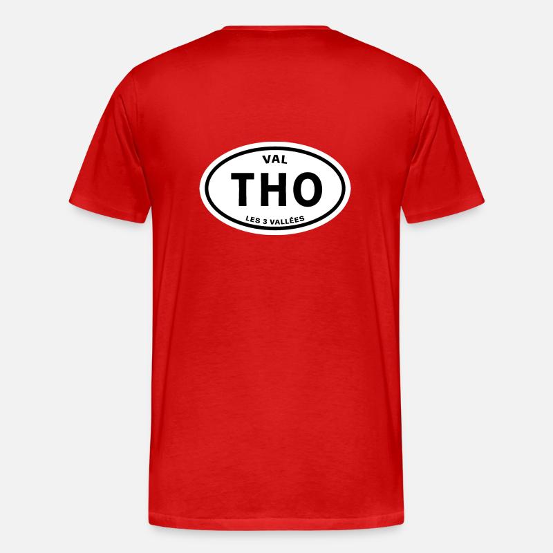 Val Thorens - Männer Premium Bio T-Shirt - Rot