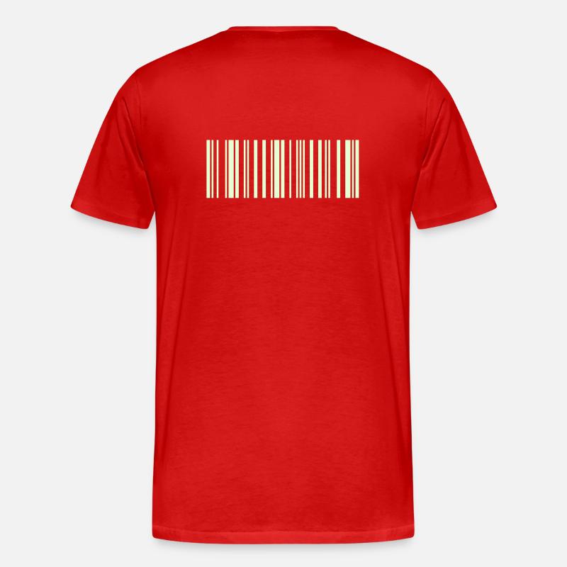 BARCODE Maria - Männer Premium Bio T-Shirt - Rot