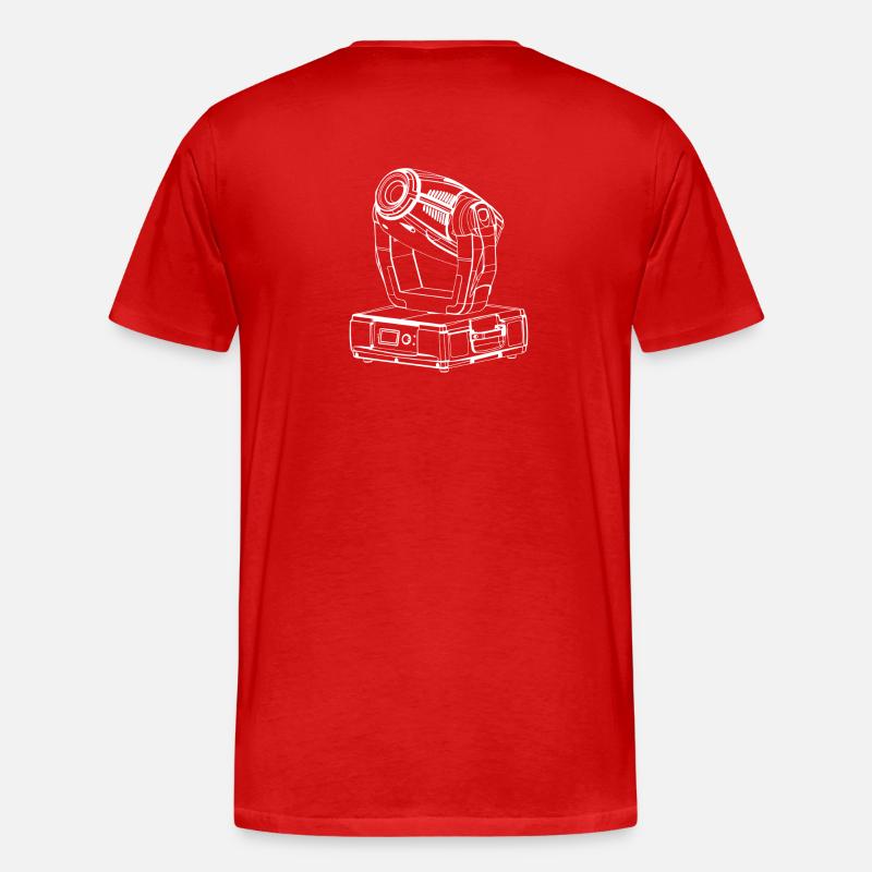 Lichttechniker - Männer Premium Bio T-Shirt - Rot