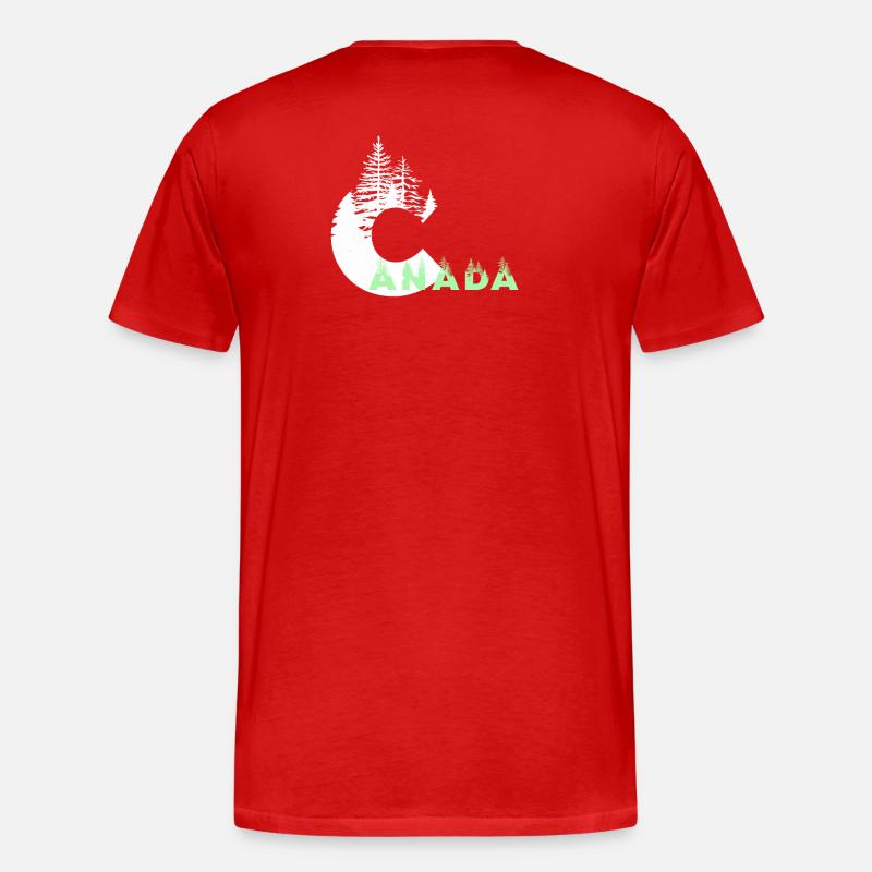 Kanada - Männer Premium Bio T-Shirt - Rot