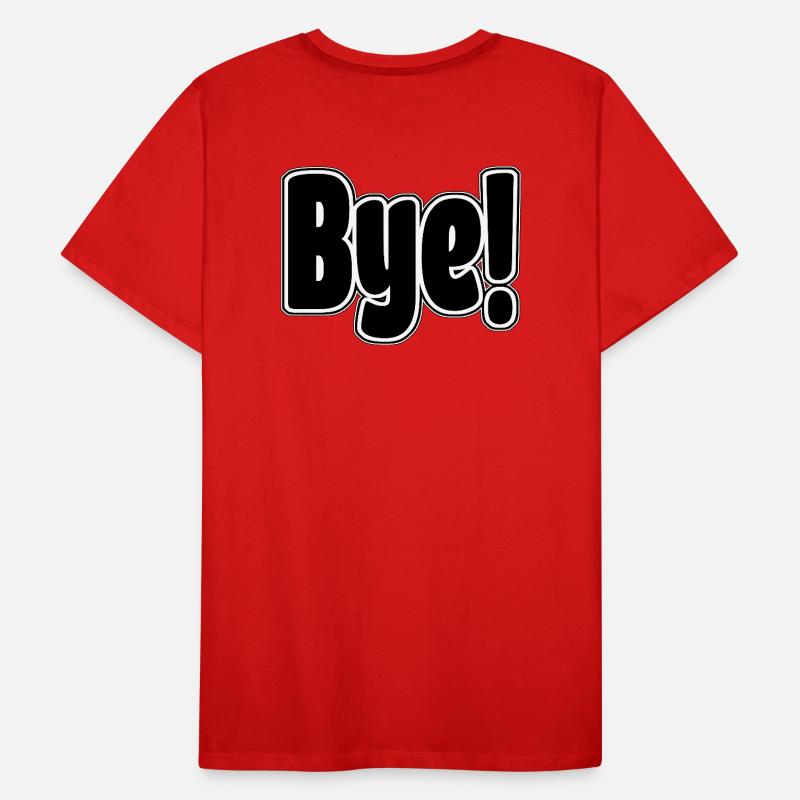 Bye!. Cheerful expression Men's Premium Organic T-Shirt