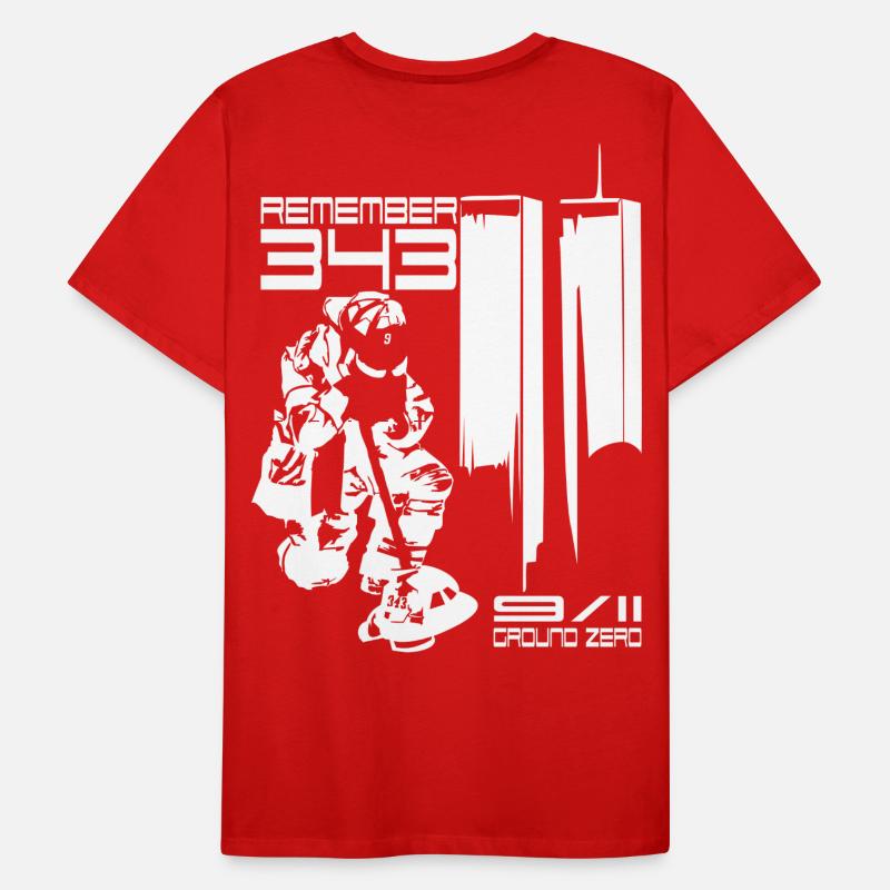 Remember 343 - 9/11 groud zero Men's Premium Organic T-Shirt