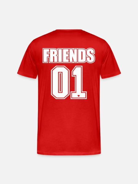 Best Friends Forever / Friends Gift 2 - Men's Premium Organic T-Shirt - red