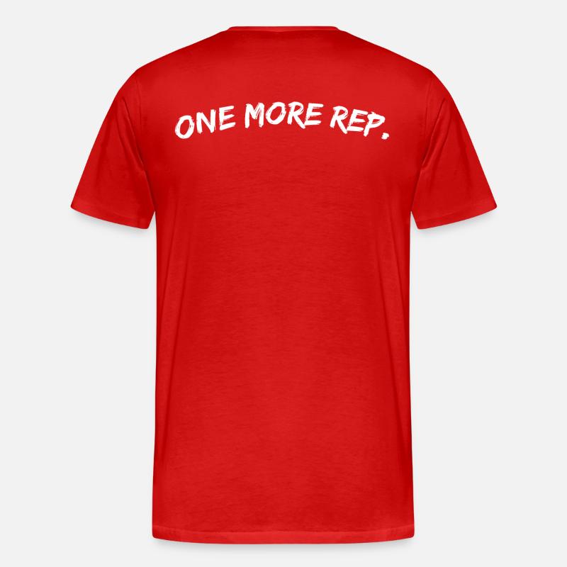 one more rep - Männer Premium Bio T-Shirt - Rot