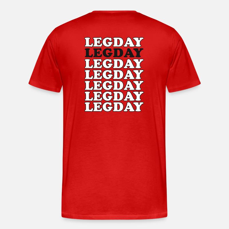 Legday - Männer Premium Bio T-Shirt - Rot