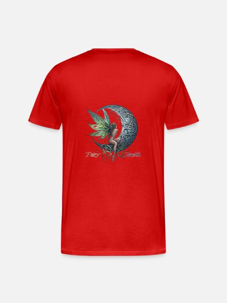 The Nostalgic Fairy by FairyBreizh - Men's Premium Organic T-Shirt - red