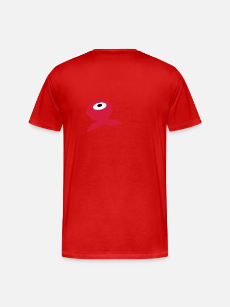 Goldfisch - Männer Premium Bio T-Shirt - Rot