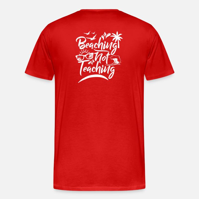 Strandshirt - Männer Premium Bio T-Shirt - Rot
