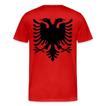 Kosovo - T-shirt bio Premium Homme - rouge - Dos - Damien (186cm)