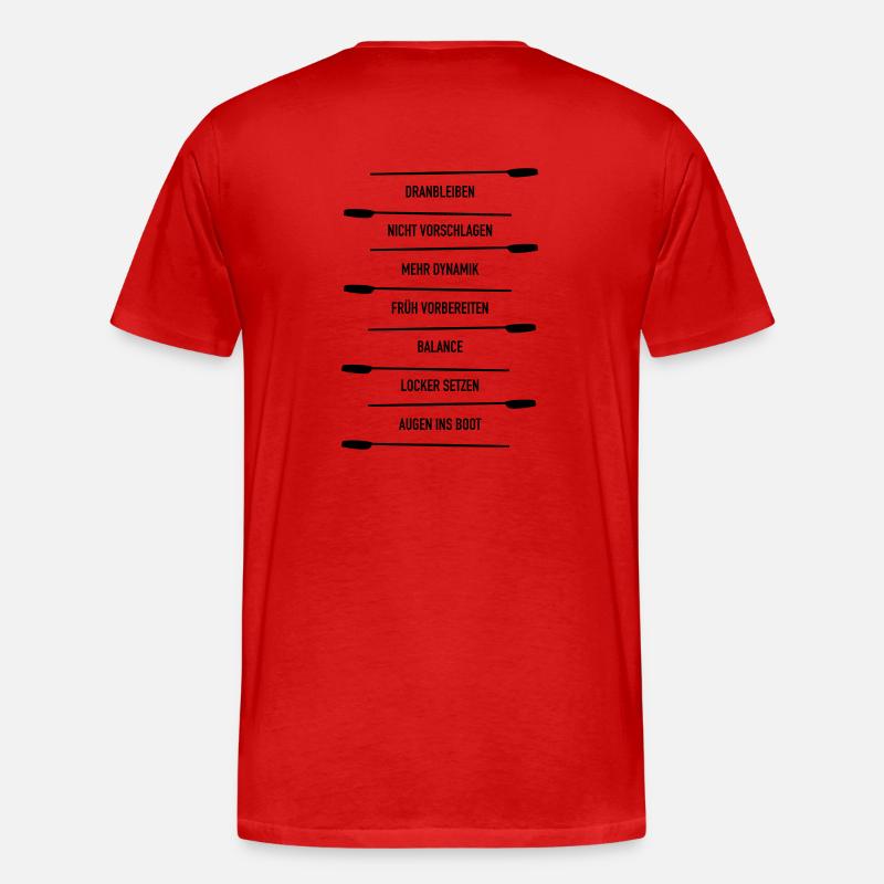 Rudercoach - Männer Premium Bio T-Shirt - Rot