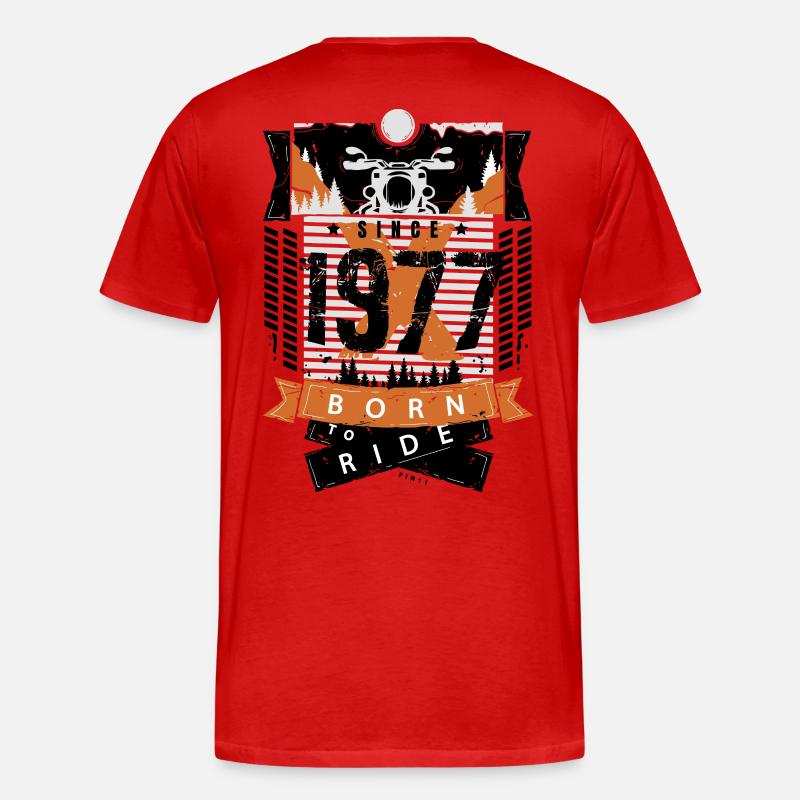 1977 - Männer Premium Bio T-Shirt - Rot