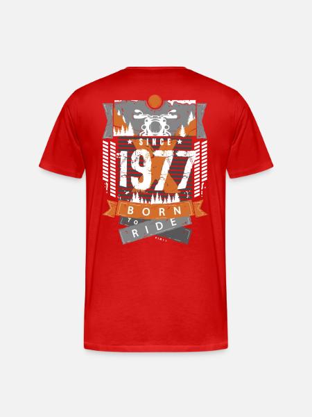 1977 - Men's Premium Organic T-Shirt - red