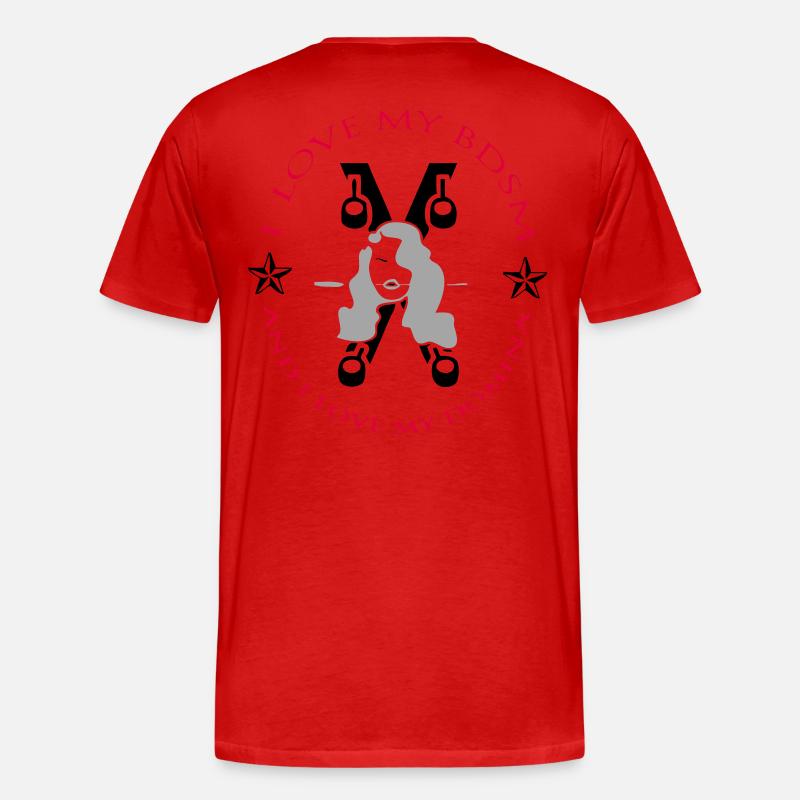Domina - Männer Premium Bio T-Shirt - Rot