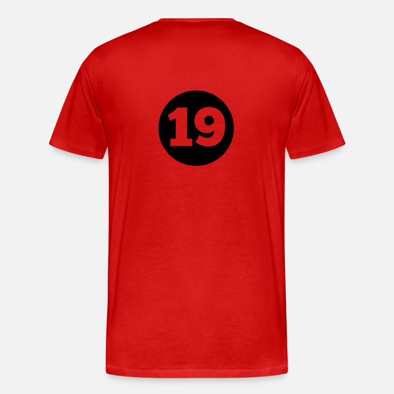 19c - Männer Premium Bio T-Shirt - Rot