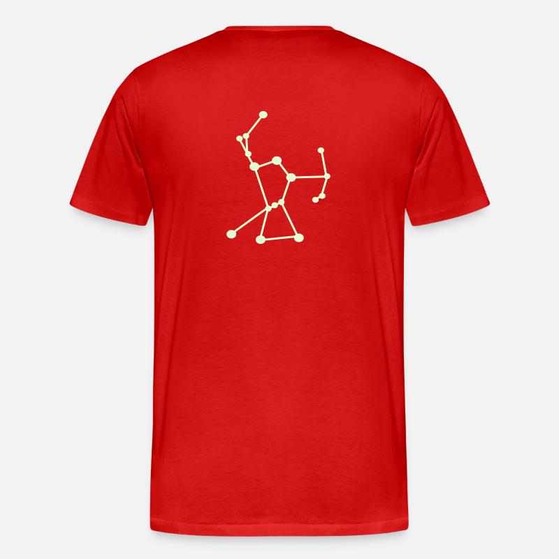 Orion Phospho - Männer Premium Bio T-Shirt - Rot