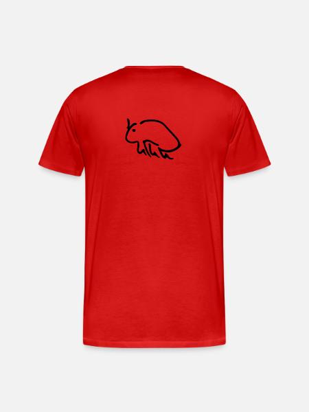 puce - T-shirt bio Premium Homme - rouge