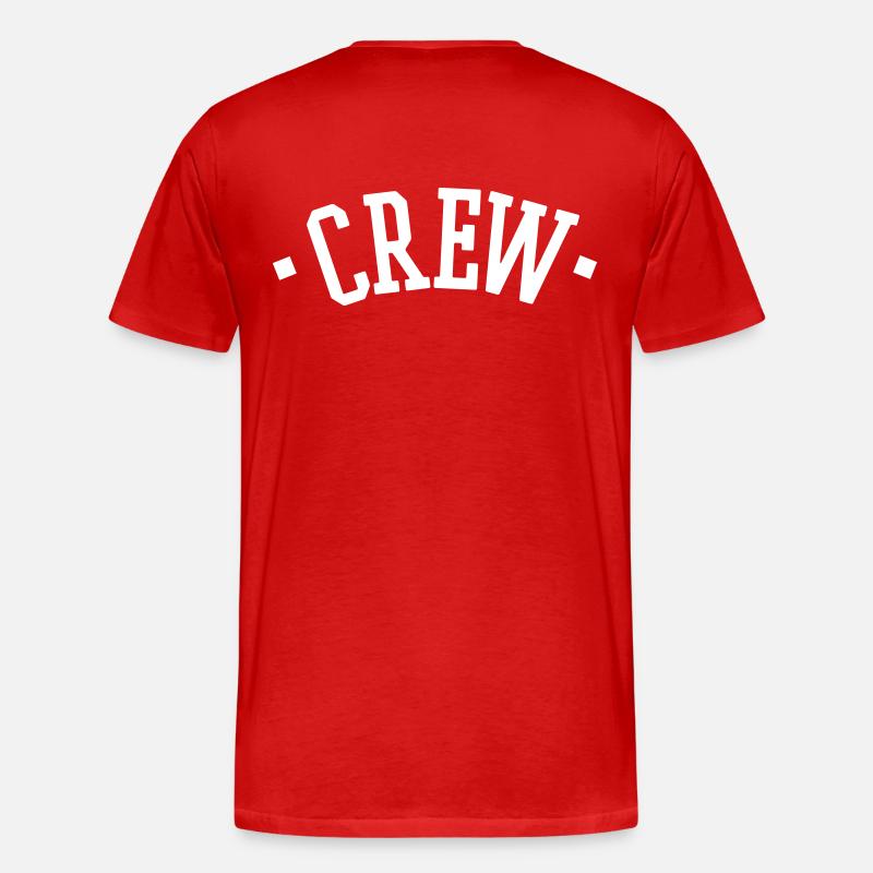 CREW - Männer Premium Bio T-Shirt - Rot