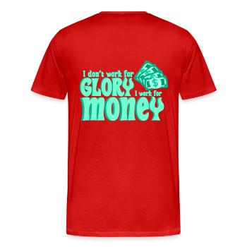 La vie de petit créateur - T-shirt bio Premium Homme - rouge - Dos - Damien (186cm)