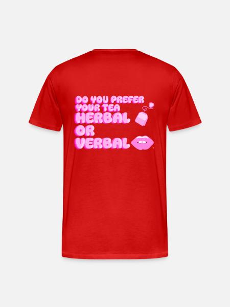 The queen of gossip - Men's Premium Organic T-Shirt - red