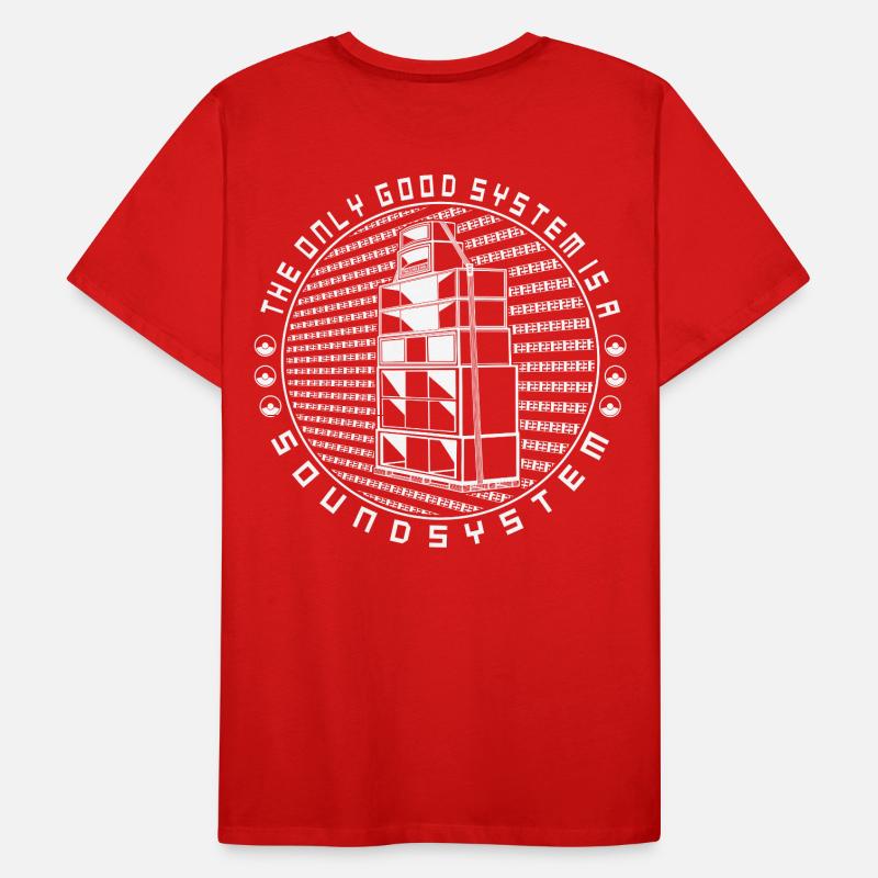 The only good system is a soundsystem tekno 23 Männer Premium Bio T-Shirt