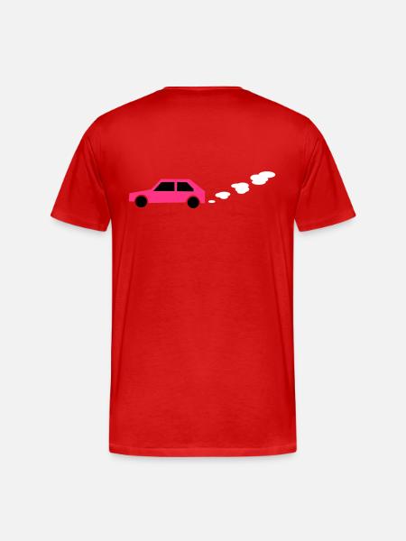 auto - Männer Premium Bio T-Shirt - Rot