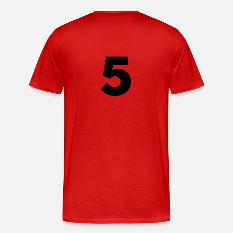 5.5 - Männer Premium Bio T-Shirt - Rot