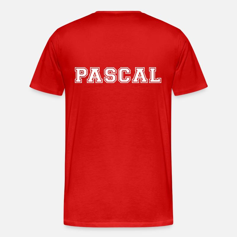 pascal - Men's Premium Organic T-Shirt - red